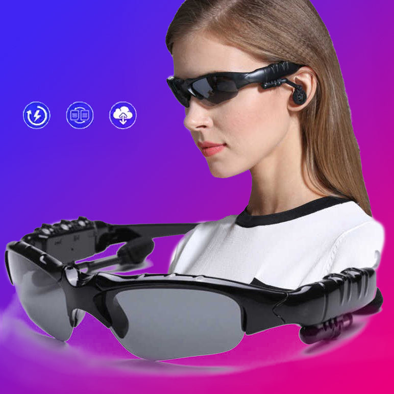 Bluetooth Stereo Sports Sunglasses | Wireless Audio, Oval Wrap Frame