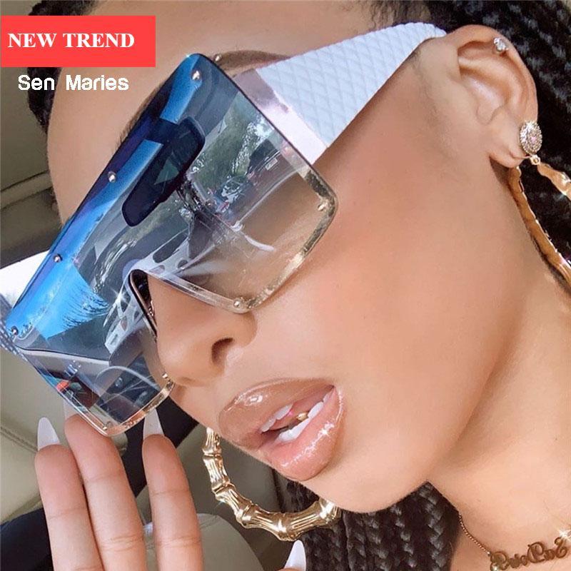 Stevvex Oversized Square Metal Frame Vintage Sunglasses – UV400