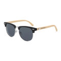 Handmade Papago Twilight Apaches sunglasses with recycled wooden frames and dark lenses, showcasing eco-friendly eyewear style.