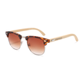 Papago Tortoise Apaches sunglasses with handmade recycled wooden frames, featuring a classic tortoise shell design.
