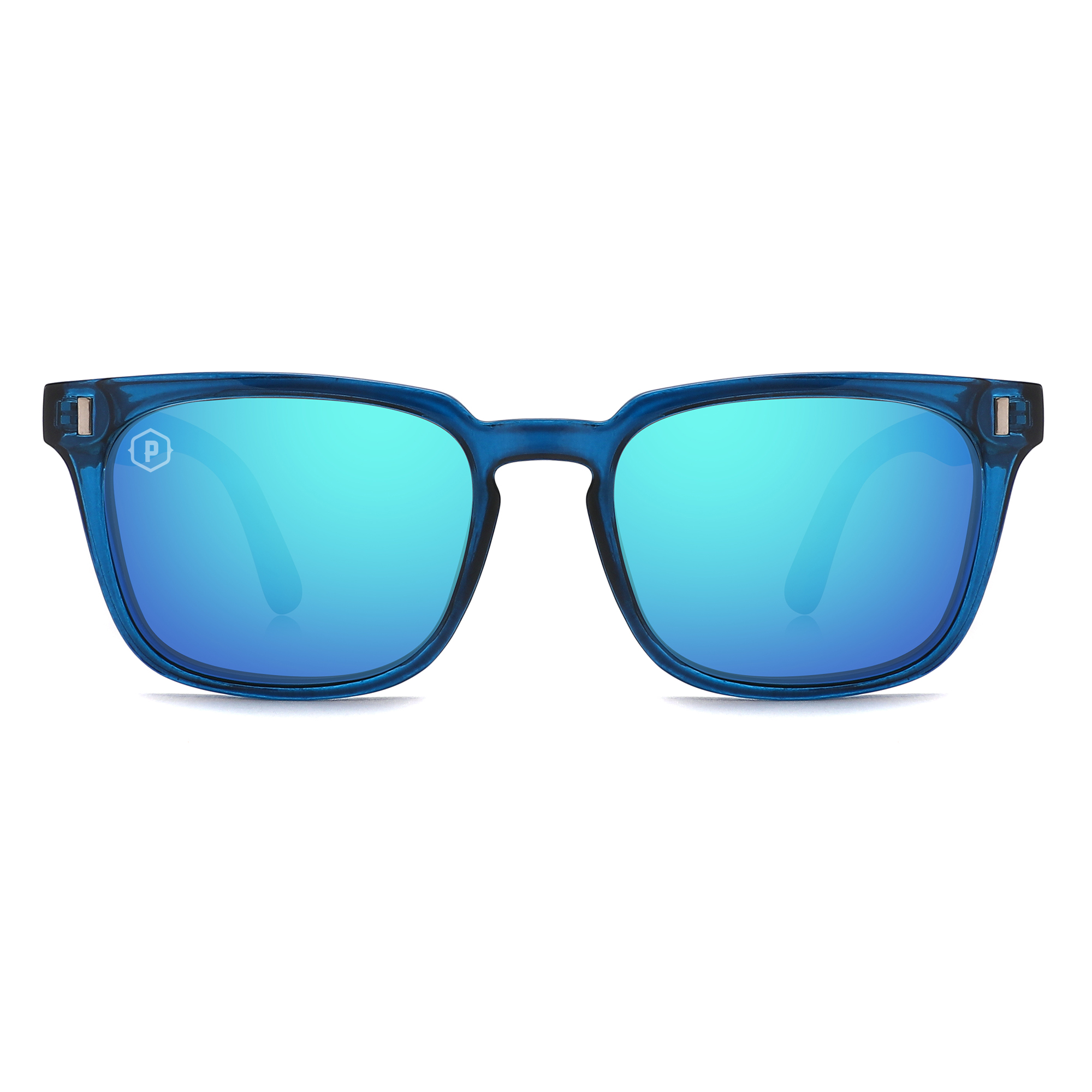 Papago Sapphire Denalis sunglasses with dark tinted lenses and sleek black frames, stylish eyewear for sun protection.