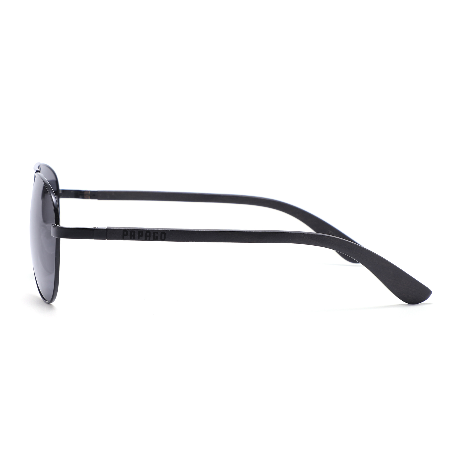 Papago Ebony Wood Palomas sunglasses with dark tinted lenses and sleek wooden frame, showcasing stylish eyewear design.