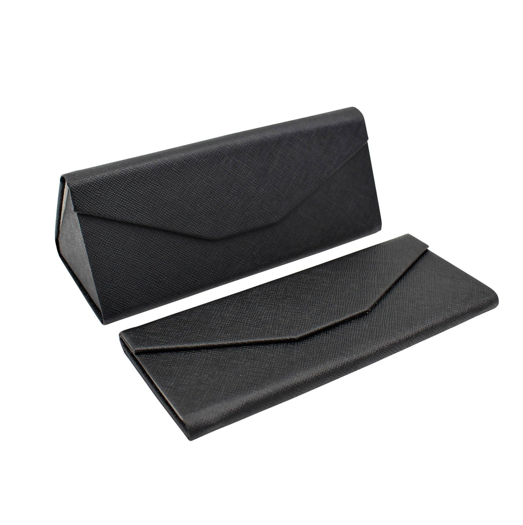 Black Vegan Leather Glasses Case