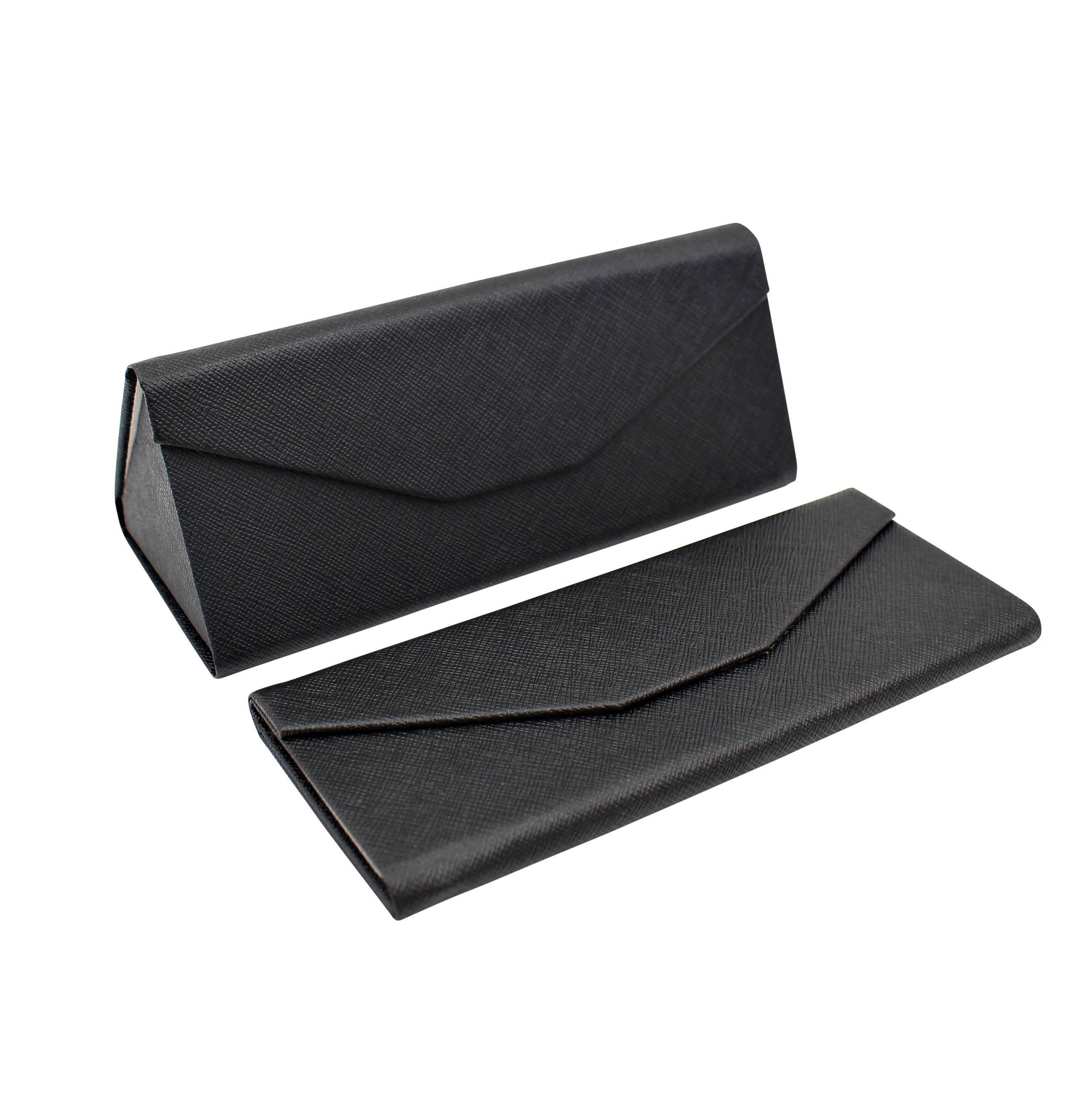 Black Vegan Leather Glasses Case