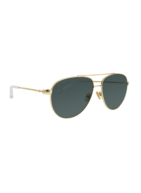 Out East Eyewear Gansett sunglasses featuring round frames and tinted lenses, stylish and protective for sunny days.