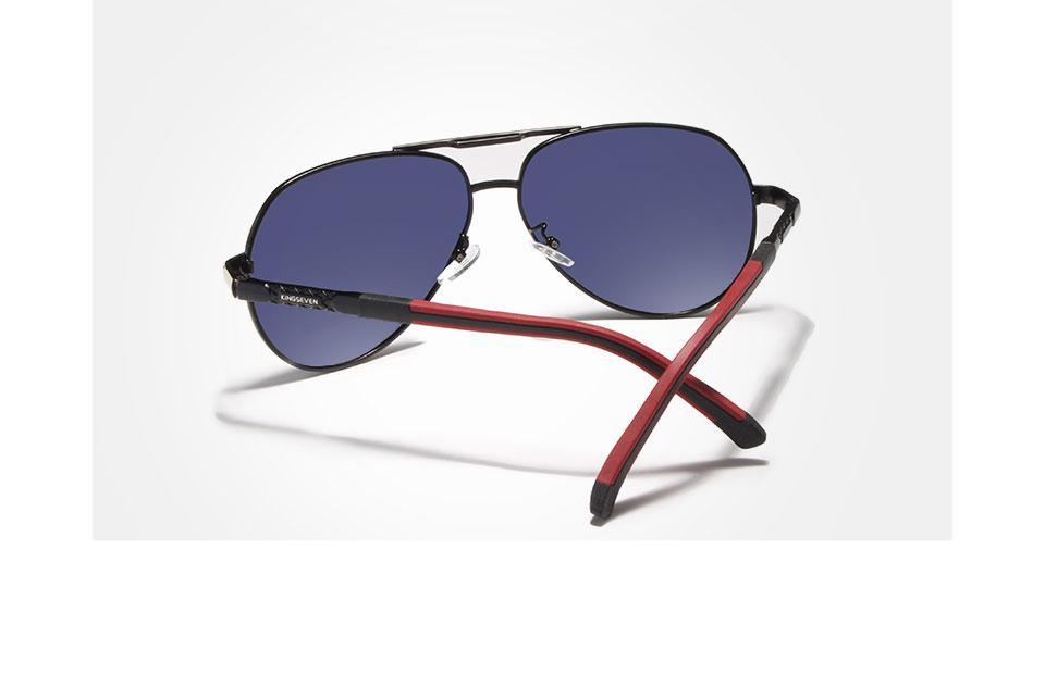 Stevvex luxury aluminum men's retro aviation polarized sunglasses with dark lenses and lightweight frame.