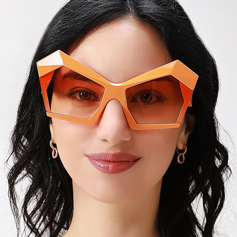Stevvex Oversized Square Cat Eye Polarized Sunglasses – UV400