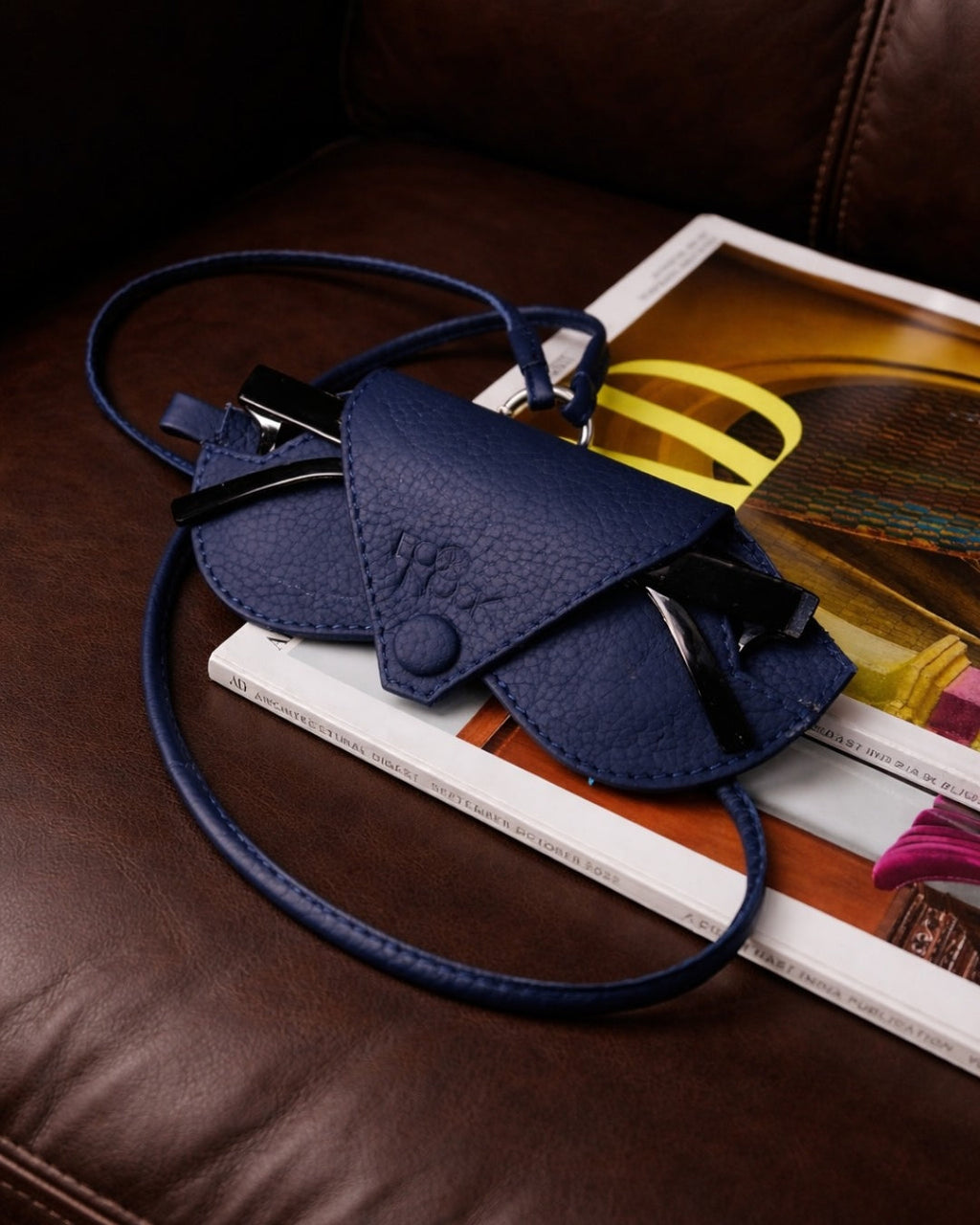 Noir Wearable Sunglass Case – Upcycled Leather | Econock