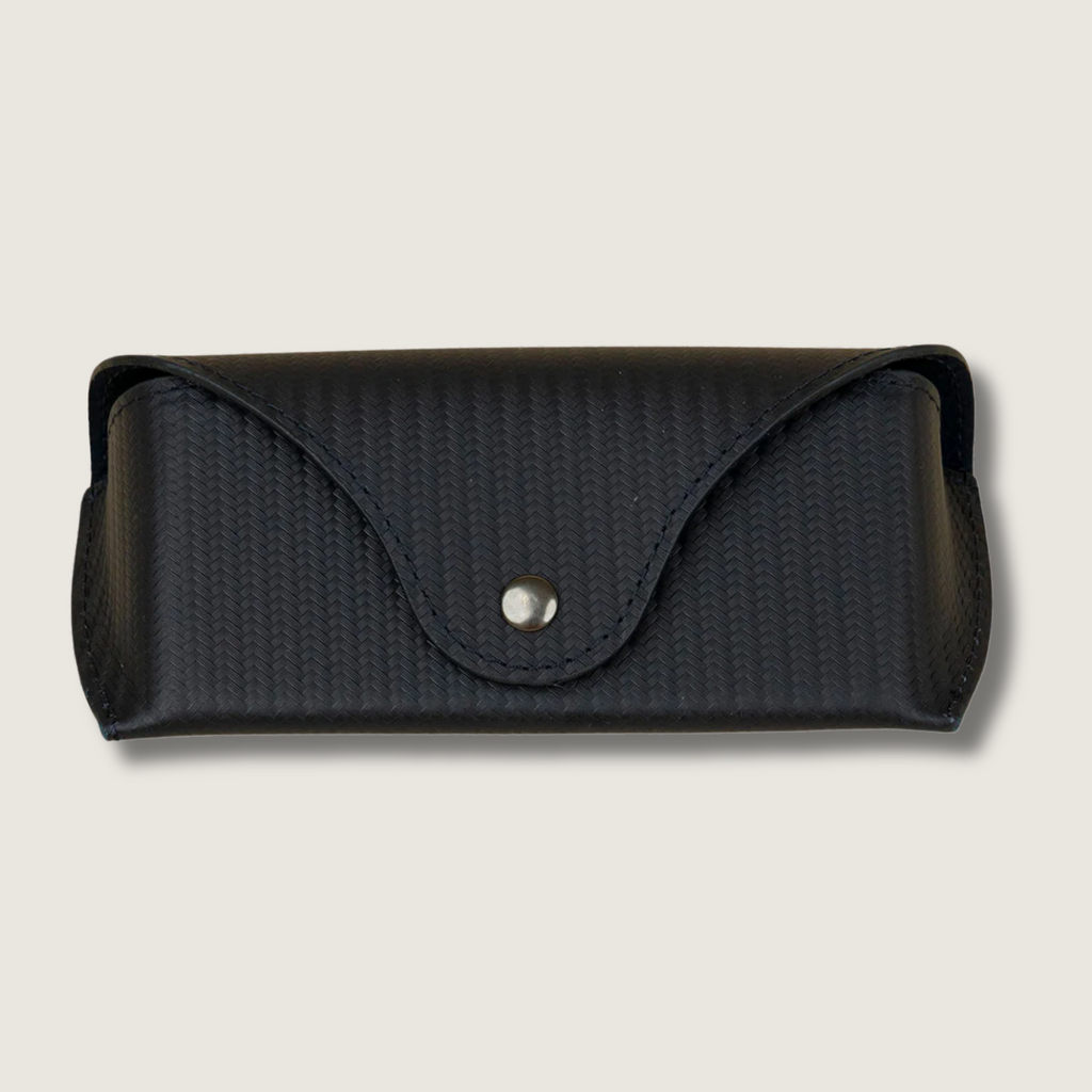 Black Leather Sunglasses Case