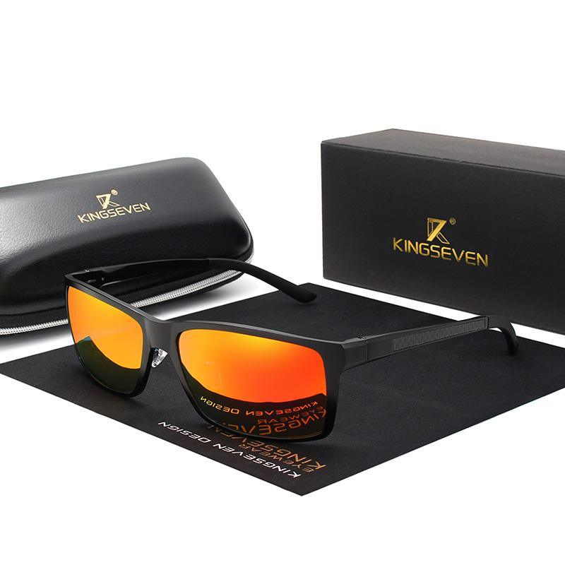 Stevvex unisex polarized aluminum magnesium sunglasses with UV400 protection and stylish frames, ideal for sunny outdoor wear.