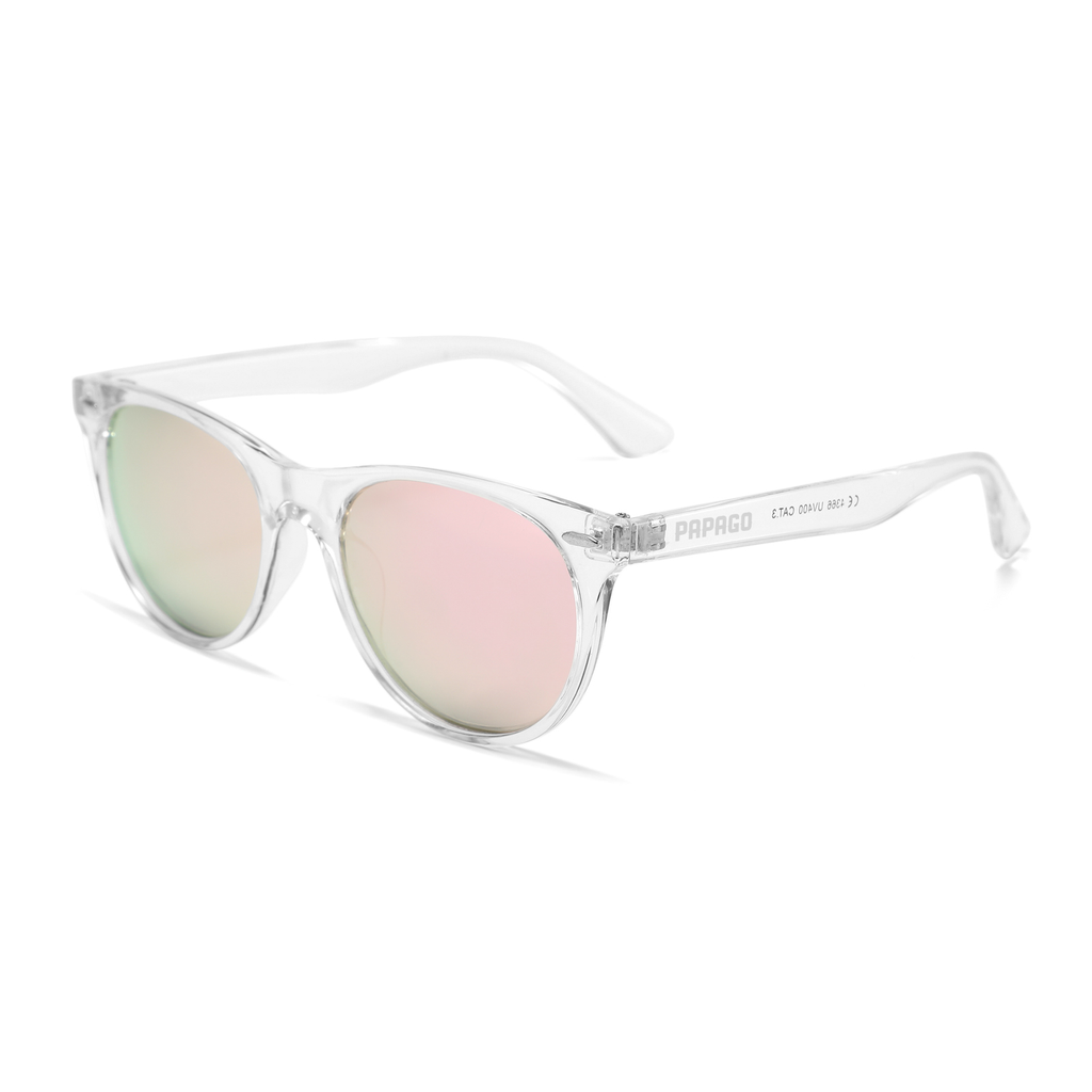 Papago Phase Two handmade recycled wooden sunglasses with sleek design and natural wood finish.