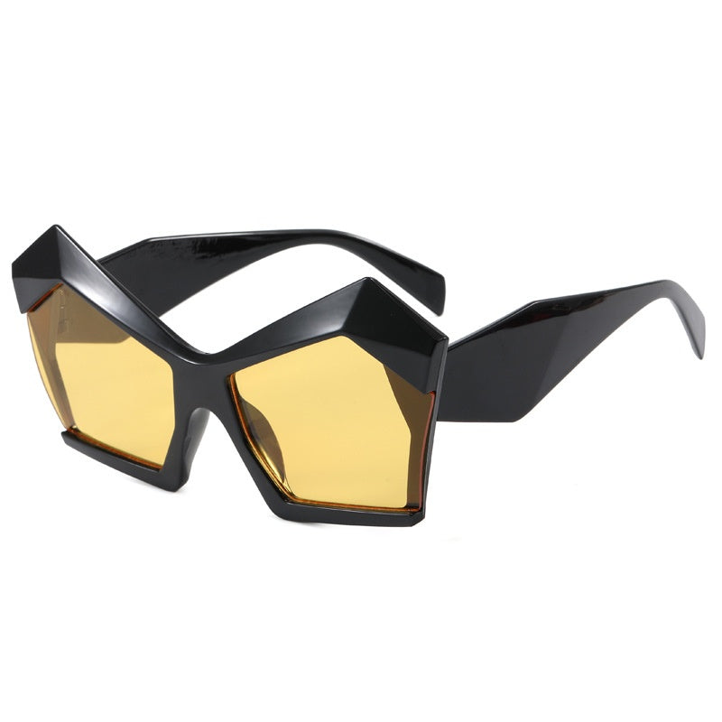 Stevvex Oversized Square Cat Eye Polarized Sunglasses – UV400