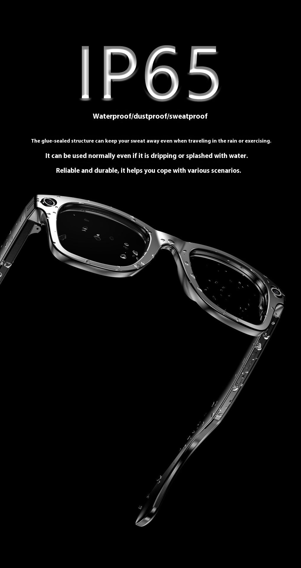 AI Gen 3 Smart Bluetooth Glasses | Camera, AI Translation, Magnetic Frame