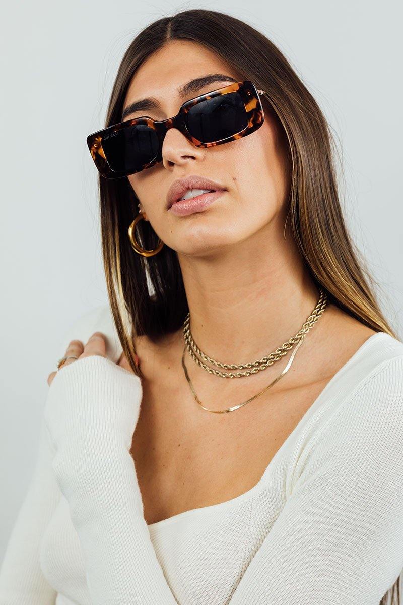 Out East Eyewear Willow sunglasses with round frames and tinted lenses, stylish and protective eyewear accessory.