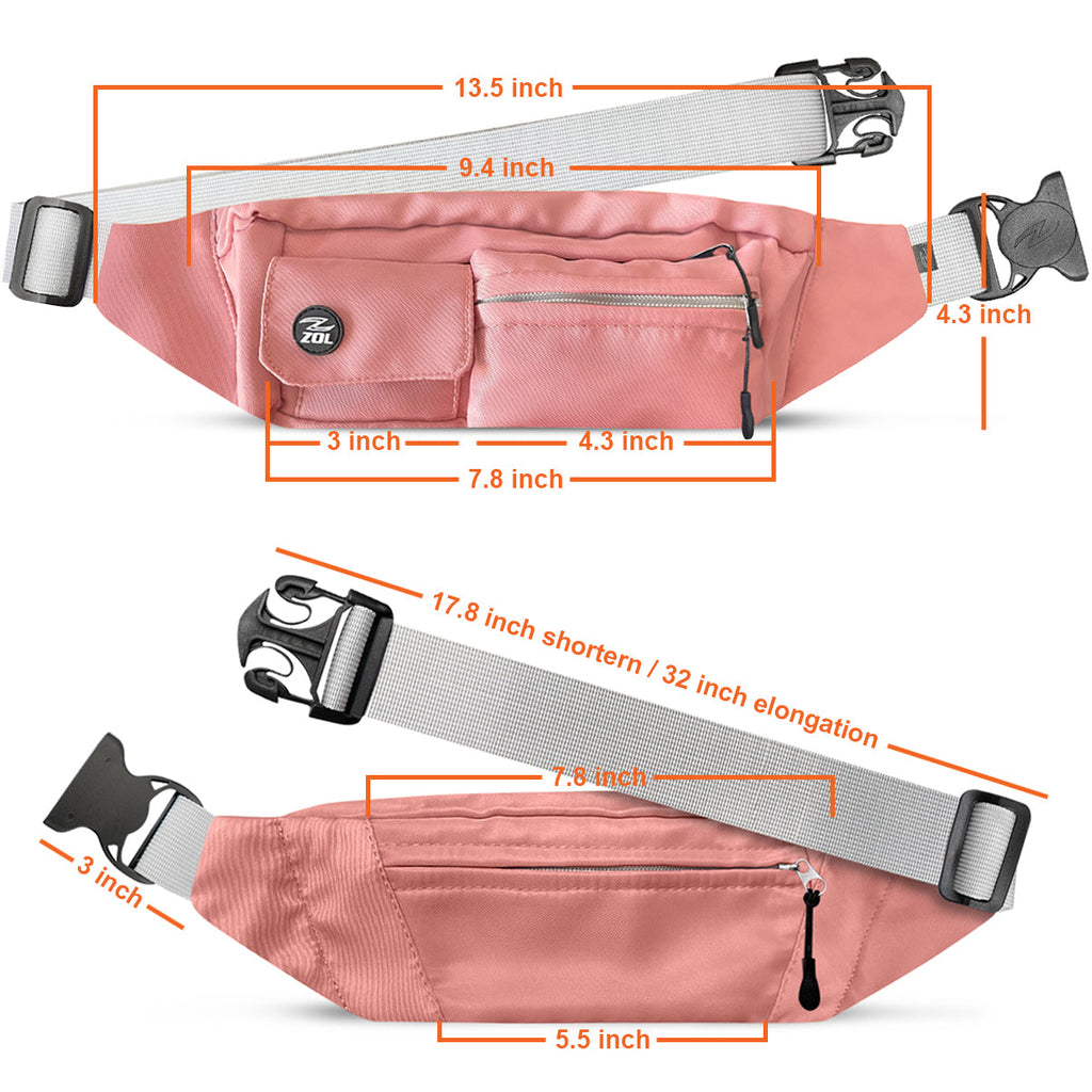 Zol Adventure Waist Bag – Sunglass Storage & Multi-Pocket Fanny Pack