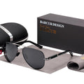 Stevvex aviation-style polarized sunglasses with UV400 protection, featuring a sleek pilot design and dark tinted lenses.