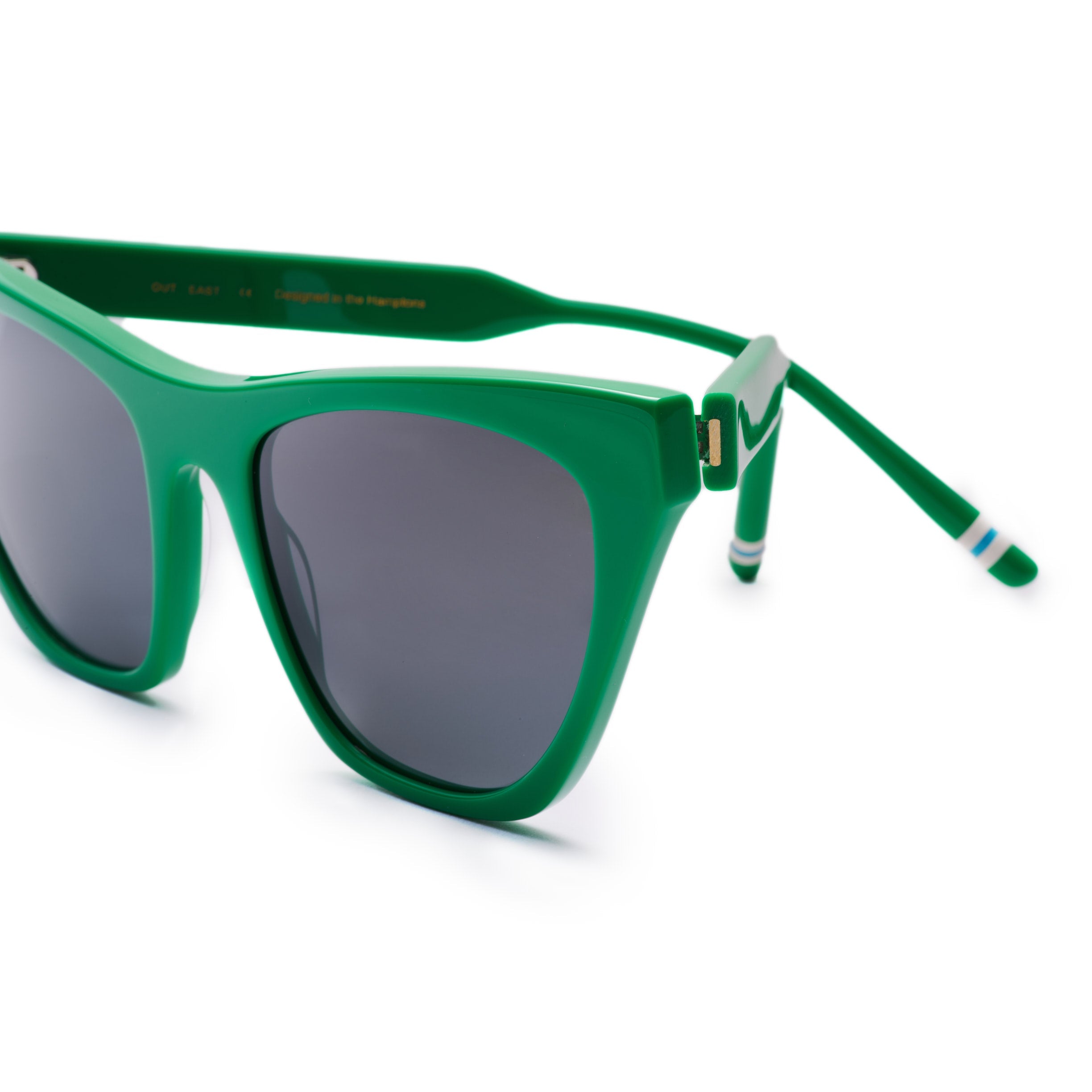 Out East Eyewear Charla sunglasses with stylish frames and tinted lenses, displayed on a neutral background.