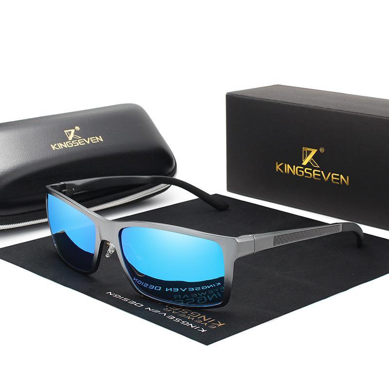 Stylish unisex aluminum magnesium sunglasses with polarized UV400 lenses by Stevvex, featuring sleek frame design and tinted lenses.