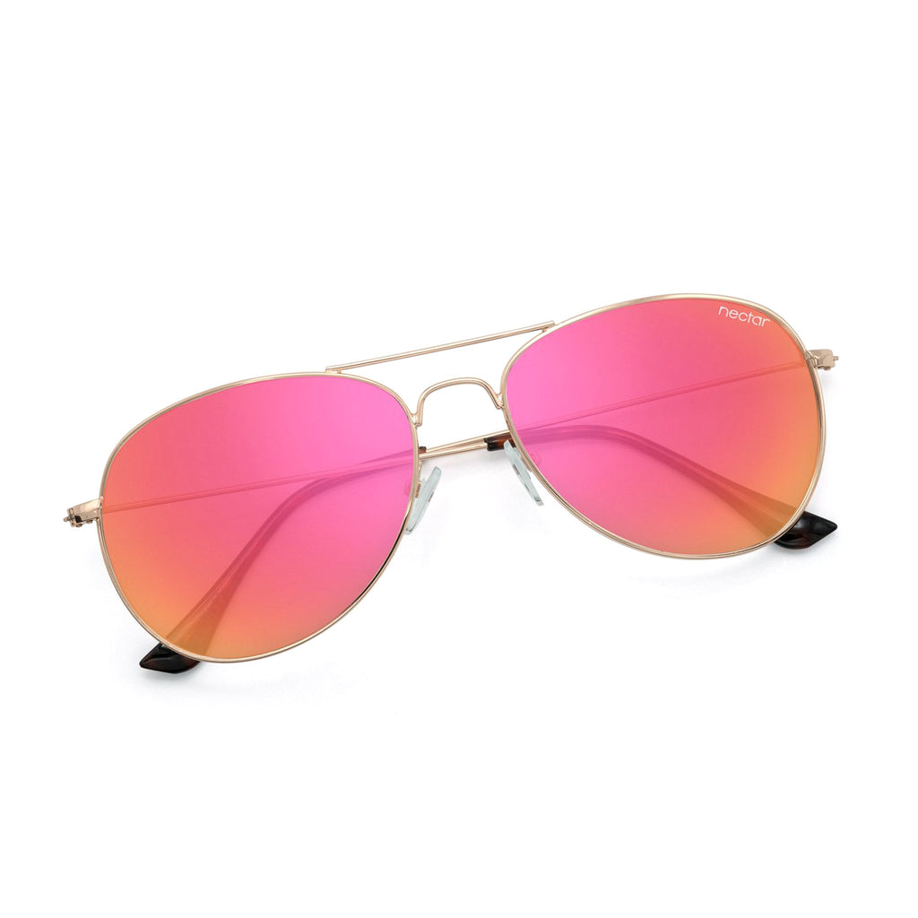 Kitty Hawk Polarized Aviator Sunglasses – Stainless Steel | Nectar