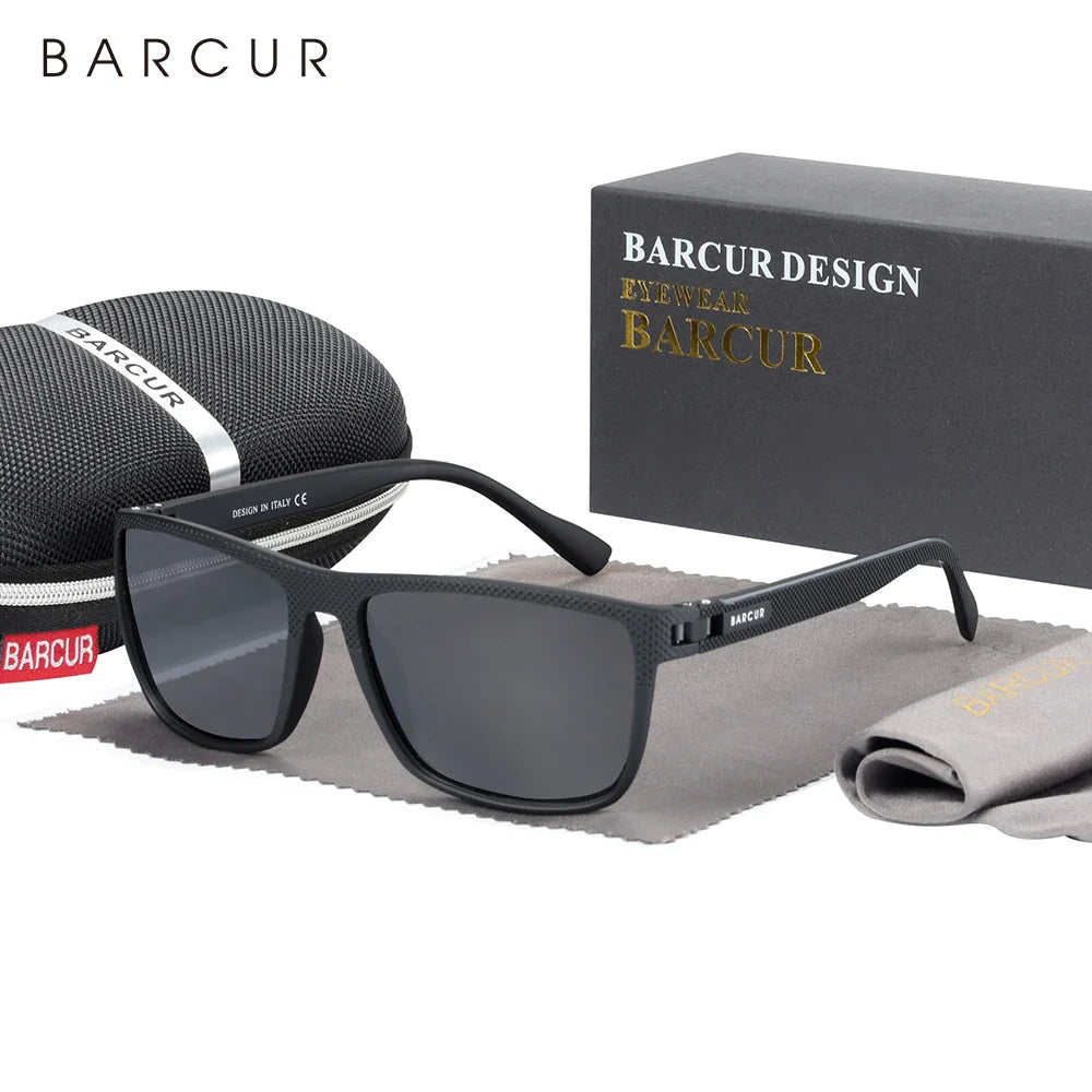 BARCUR Polarized Sunglasses – TR90 Frame, UV400 Men's