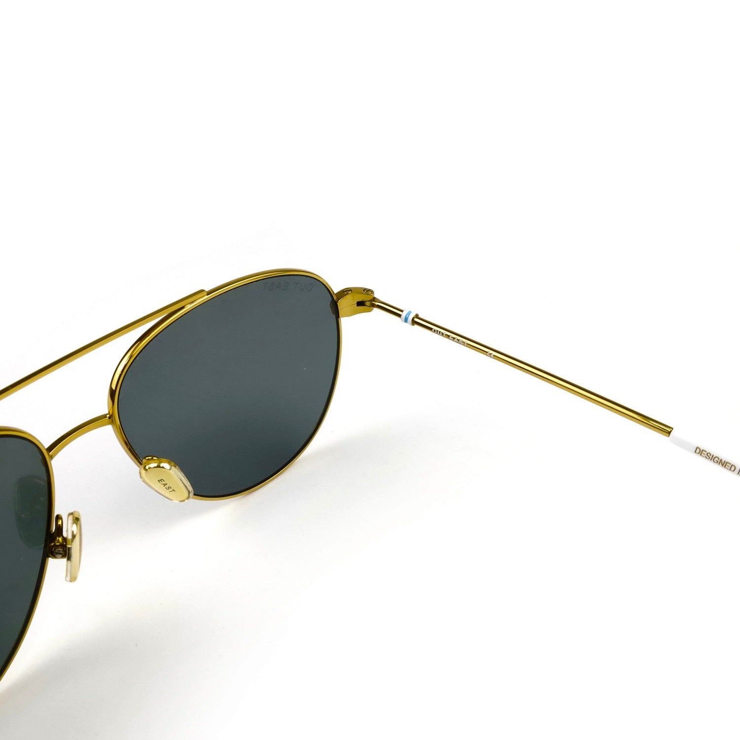 Out East Eyewear Gansett sunglasses with stylish frames and tinted lenses, showcasing a modern, trendy design.