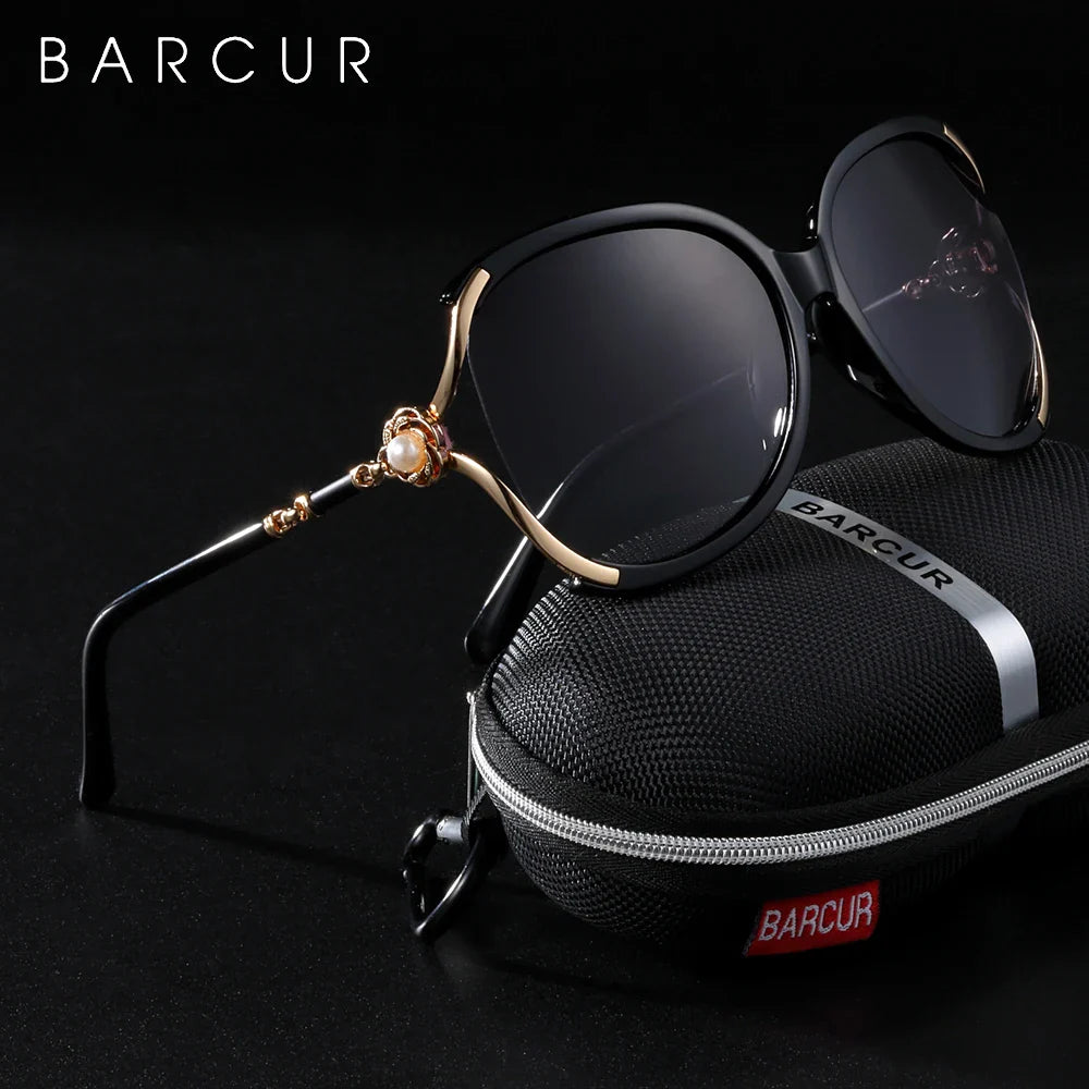 Stevvex BARCUR Trendy Butterfly UV400 polarized women's sunglasses with colorful butterfly frame and tinted lenses.