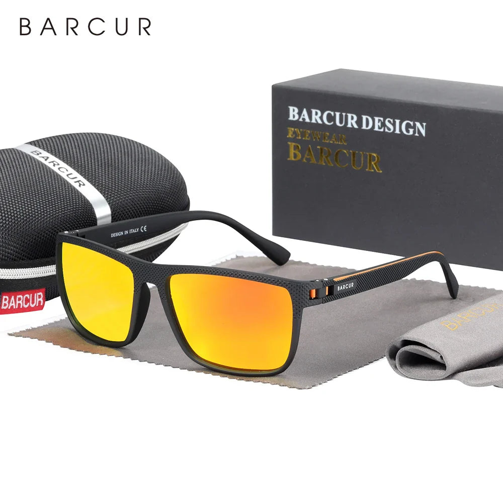 BARCUR Polarized Sunglasses – TR90 Frame, UV400 Men's