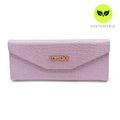 TopFoxx Lilac Faux Crocodile Hard Sunglasses Case — Textured Luxury Protection