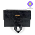 TopFoxx Black Faux Crocodile Travel Sunglasses Case — Durable & Stylish