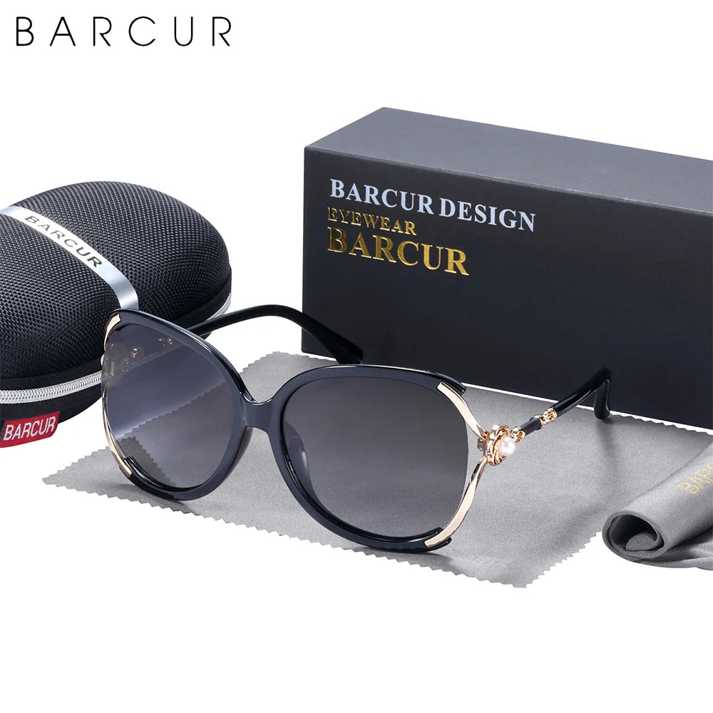 Stevvex BARCUR trendy butterfly UV400 polarized women's sunglasses with stylish frame and tinted lenses