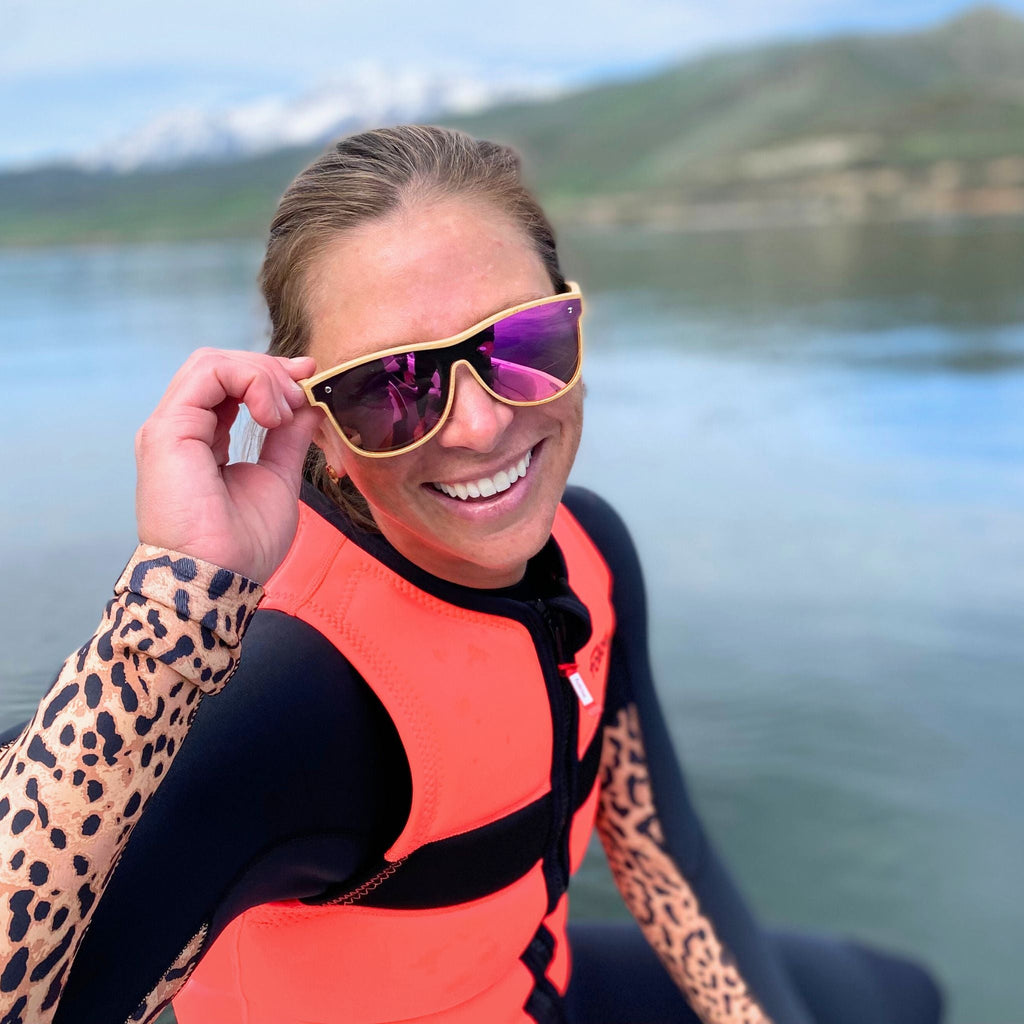 Women's Bamboo Cat-Eye Sunglasses