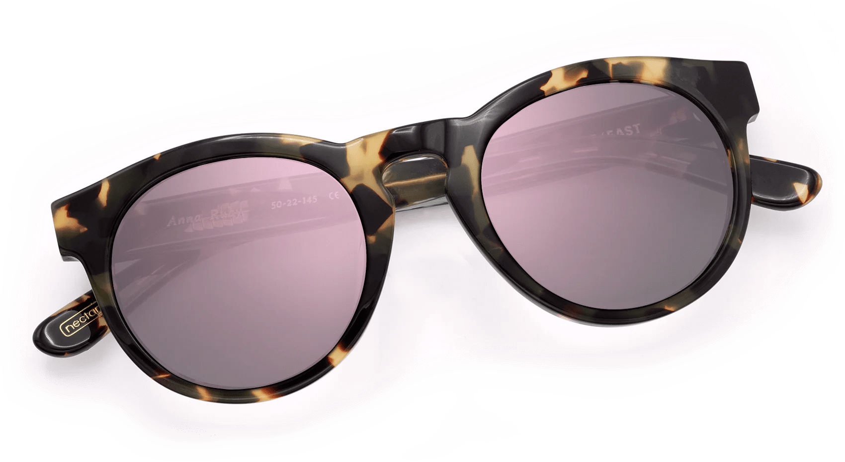 Anna Ruby Round Sunglasses – Biodegradable Acetate & UV Protection | Nectar