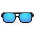 TopFoxx Atlas Mirrored Blue Square Sunglasses