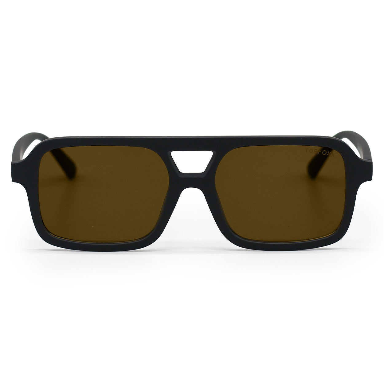 TopFoxx Atlas Black Square Sunglasses