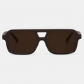 TopFoxx Atlas Brown Square Sunglasses