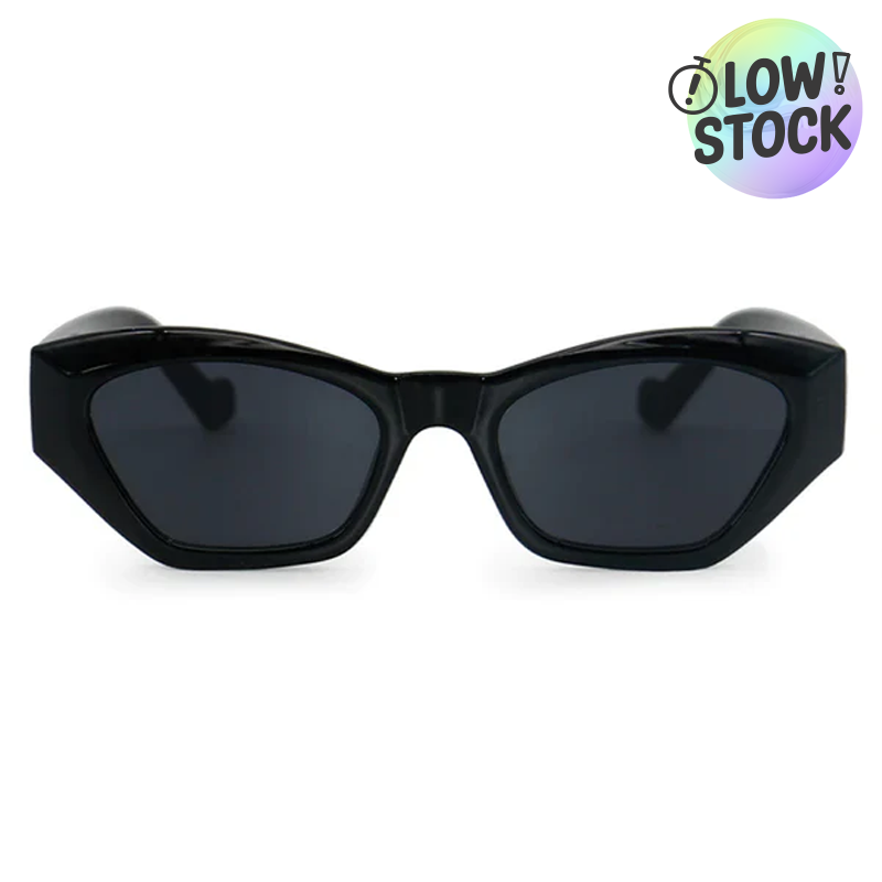 TopFoxx Bright as My Future Black Cat Eye Sunglasses