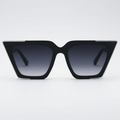 The CEO - Black Faded Black Lens Cateye Sunglasses