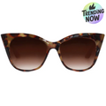 TopFoxx Sustainable Venice Tortoise Shell Aviator Sunglasses