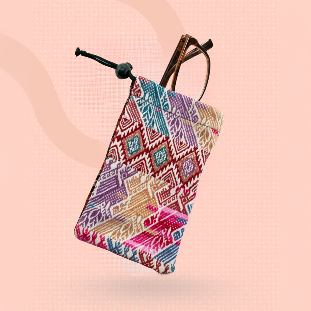 Lumily woven eyeglass case for sunglasses and eyewear accessories, featuring a stylish, durable design and compact storage.