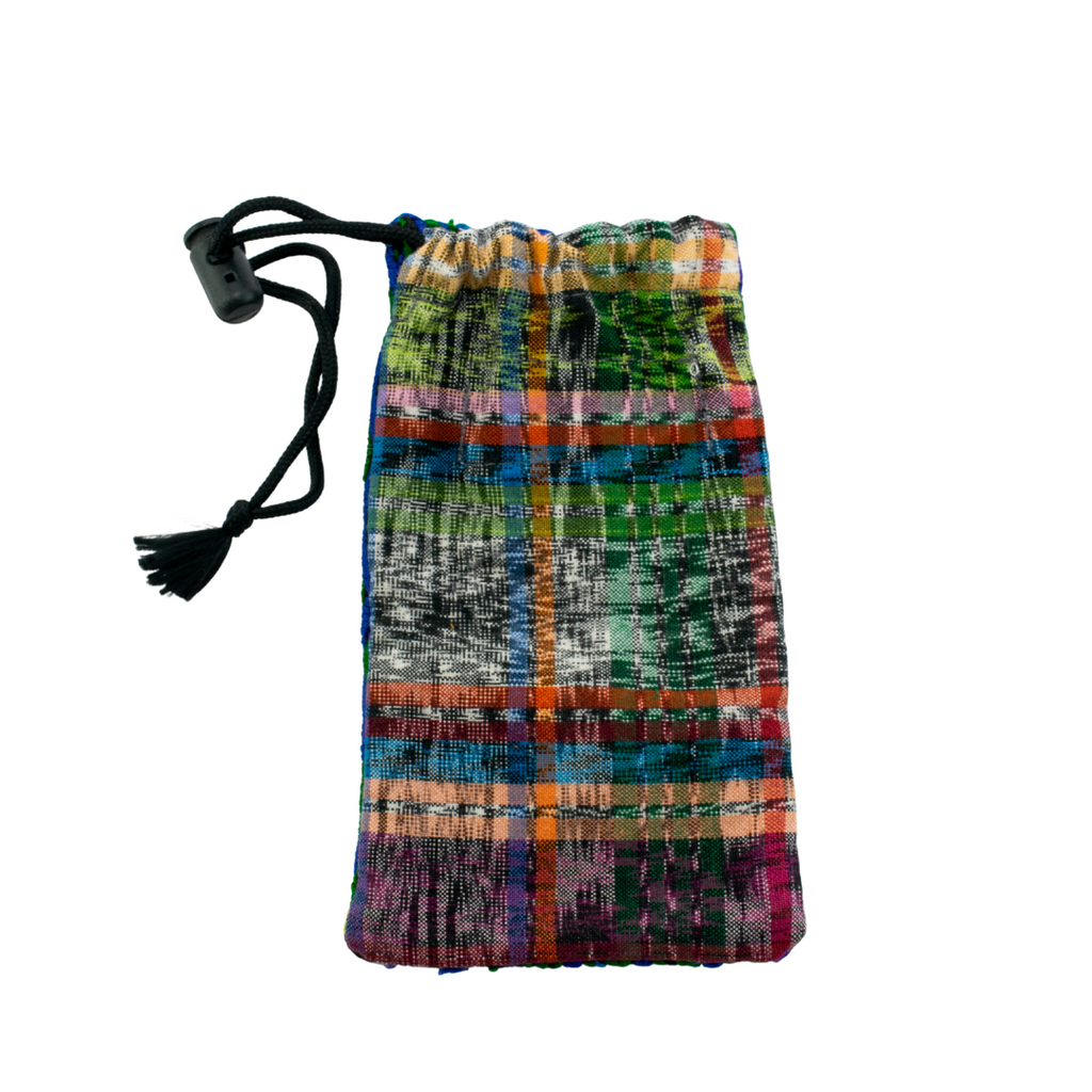 Woven fabric eyeglass case by Lumily, designed to protect sunglasses and eyewear accessories in a stylish, durable cover.