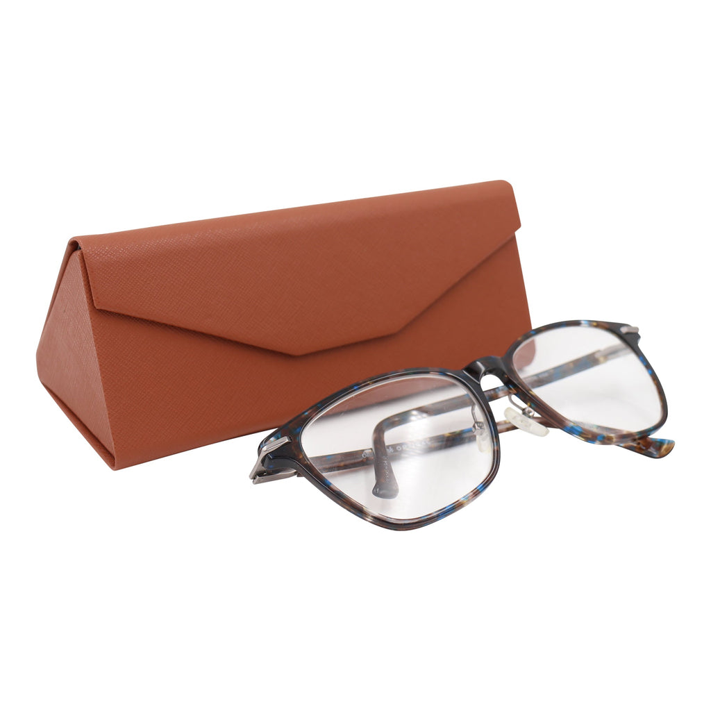 Brown Vegan Leather Glasses Case