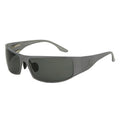 OutLaw Eyewear Fugitive TAC sunglasses with brushed gunmetal frame and polarized lenses, ANSI Z87.1-2015 safety rated.