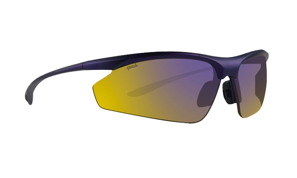 Epoch Eyewear Cadence Purp Sport Sunglasses – Lightweight Shatterproof Wrap Frame