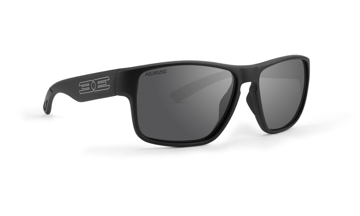 Epoch Eyewear Charlie Fly Polarized Sunglasses – Black Frame Smoke Lens
