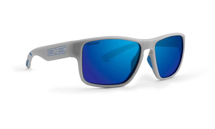 Epoch Eyewear Charlie Charter Polarized Sunglasses – Gray Frame Blue Mirror Lens