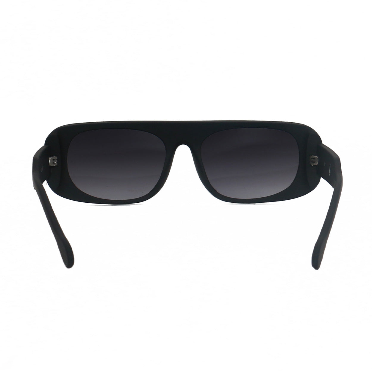 TopFoxx Claim It Black Rectangular Wrap Sunglasses