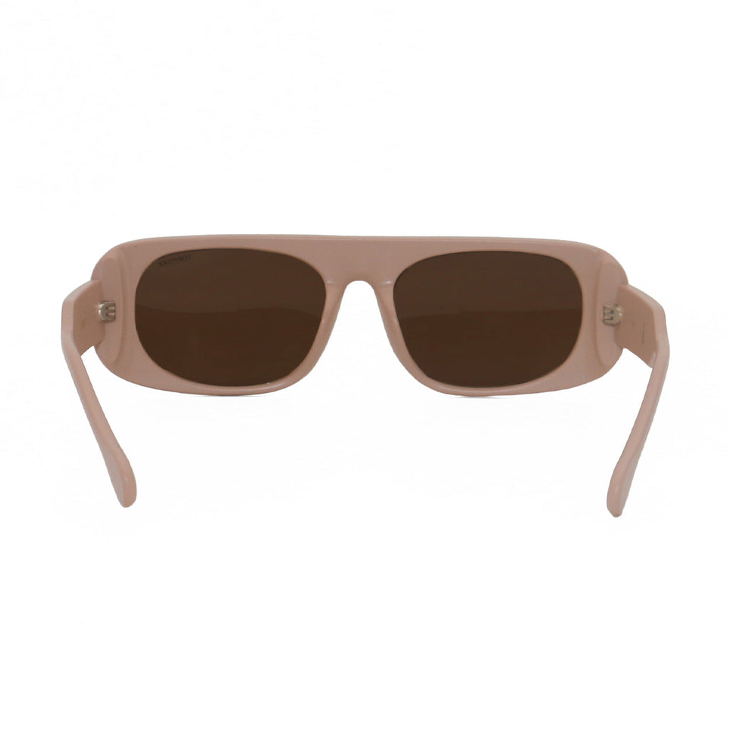 TopFoxx Claim It Pink Rectangular Wrap Sunglasses