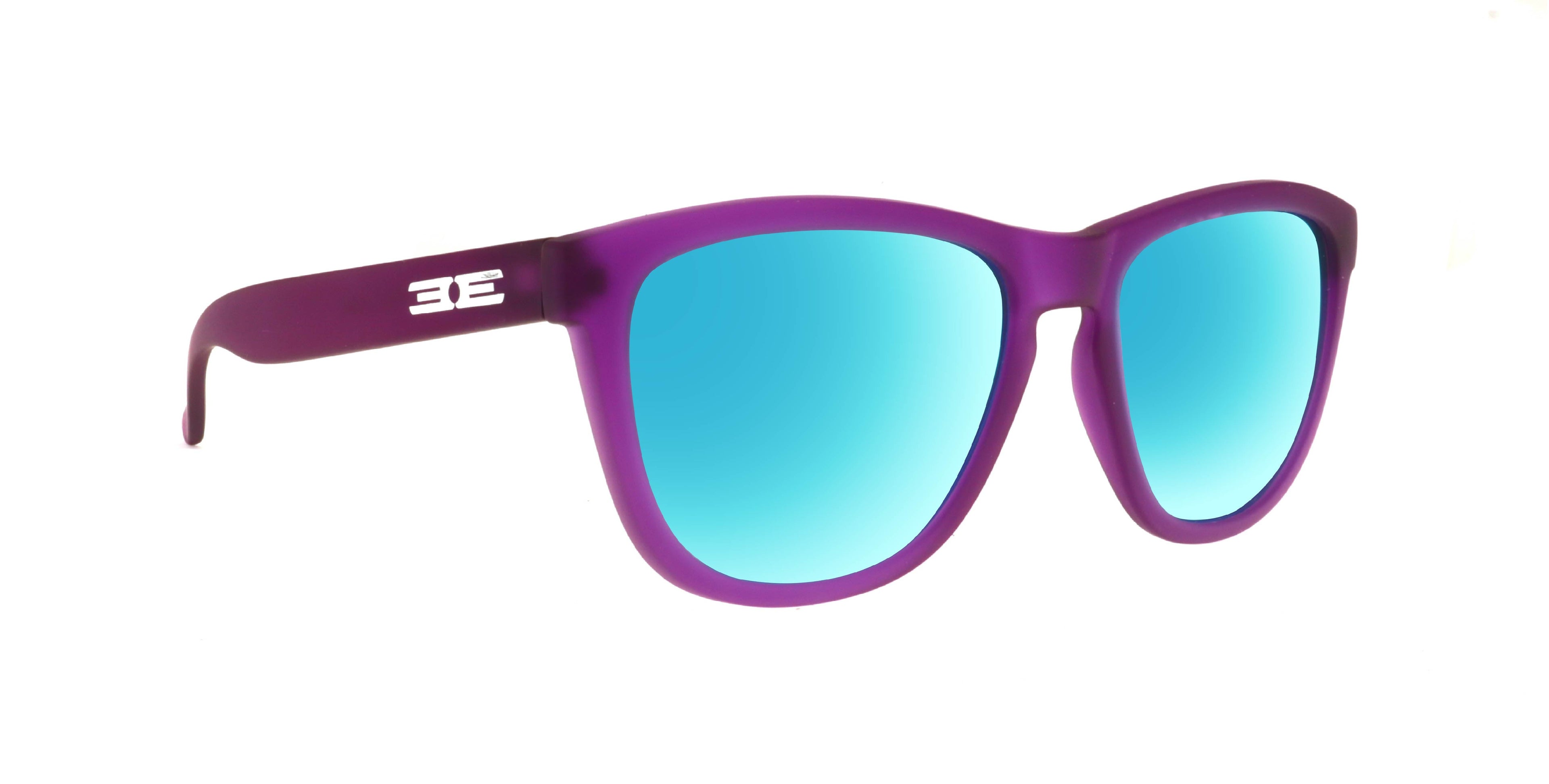 Epoch Eyewear Vibe Cosmic Polarized Sunglasses – Purple Frame Blue Mirror Lens