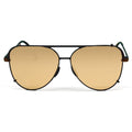 TopFoxx Cristina Mirrored Brown Tangle-Free Aviator Sunglasses