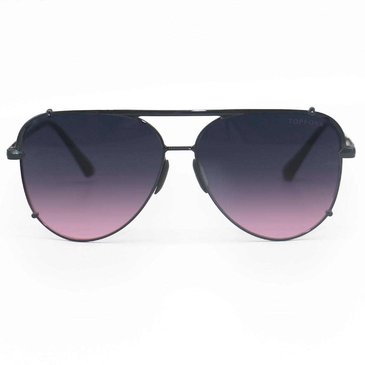 TopFoxx Cristina Faded Purple & Pink Tangle-Free Aviator Sunglasses